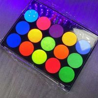 Free Sample Private Label Neon UV Color Top Coat Water Activated Aqua Cosmetics Eyeliner Makeup Palette