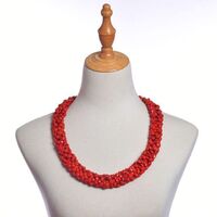 Wholesale Natural Bodhi Necklace Red Bean Acacia Bean KN-jn002 Kukui Leis Fashion Jewelry Wear