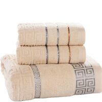 Promotional towel 5-star pure cotton plain bath towel custom LOGO hand towel set luxury gift box
