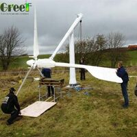 Easy to install high efficiency 5kw horizontal wind turbine magnet price list windmill generator 5KW for sale