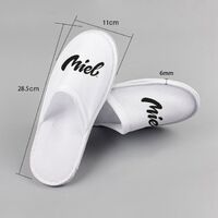 Custom Design Sublimation Printing Custom Polyester Hotel Slippers