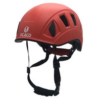 Adult custom red outdoor rock climbing hard hat factory direct sale