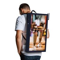 22 Inch Semi Outdoor Portable Digital Signage Advertising Kiosk/Indoor Bag Advertising Equipment