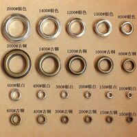 Brass Eyelets Leather Craft Restoration Grommets Round Eye Rings For Shoes Bags Clothing Belts Hats