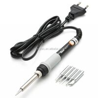 MT223 60W Adjustable Temperature Soldering Iron Soldering Rework Repair Tool with 5 Pieces Soldering Tips I3C4CK2.4D 110V220V Op