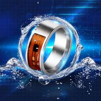 2022 Ladies Men Smart Black Waterproof Digital Fashion Smart Accessory Control Smart Finger NFC Smart Ring Party Gift Couple