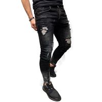 Denim Trousers Ripped Jeans Breathable Jeans Vaqueros Hombre China High Quality Factory Direct Sale