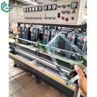 Portable glass beveling edge grinding edge processing machinery linear glass mirror edge polishing machine