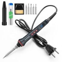 Handskit 90W LED Digital Soldering Iron Kit 110V/22V Adjustable Temperature Soldering Iron 4 Wire Core Soldering Tools