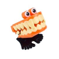 2022 Novelty Halloween Party Toys Wind-Up Toys Big Teeth Hopping Toys
