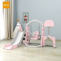 Stable and Strong Carrying Capacity Hot Sale Plastic Kids Toys Kids Baby Indoor Slide Swing Set Commercial Playground S