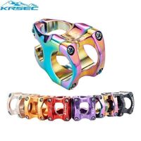 KRSEC new mountain bike short handle 35mm Full CNC MTB 28.6*31.8mm BMX Mtb Road Handlebar Stem bicycle handle