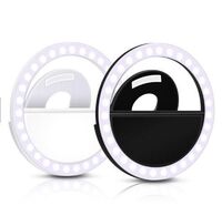 Amazon Hot Sale Universal Selfie LED Ring Flash Portable Phone 36 LED Selfie Light Light Up Ring Clip