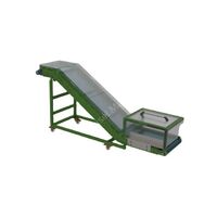High Quality Frill Belt Inclined Conveyor Conveying Granular Products Grain Products Plastic Double Sided Operation Feature Z/L