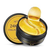 HXY OEM ODM Private Label 24k Gold Collagen Repair Anti-Aging Anti-Wrinkle Crystal Gel Cushion Sleeping Eye Care Mask