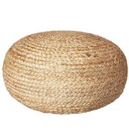 Home Wholesale Farmhouse Handwoven Cable Pouf Stool Footstool