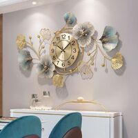 Home Living Room Decoration Wall Metal Wall Clock Luxury Wall Decor 3D Art Wall Clock
