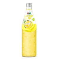 490 ml glass bottle VINUT Coconut milk drink with banana and Nata De Coco Suppliers Manufacturers vegan milk nut milk