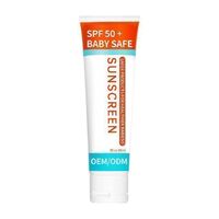 OEM/ODM Natural Sunscreen SPF 50 No Bleaching Oil Organic Baby Sunscreen Private Label Sunscreen