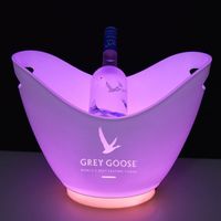 8L oil-coated laser logo 8-speed control light ice bucket medium bucket price is cheap
