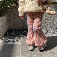 2022 Girls Black Pink Sequined Sequined Flared Pants Flared Pants 2-7 Years Old