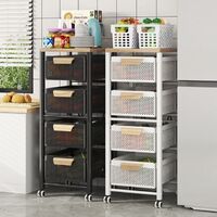Home Storage Rack Metal High Quality Storage Rack Rotating Kitchen Living Room Trolley Fruit and Vegetable Trolley