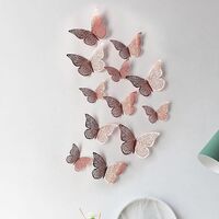2021 New 3D Hollow Paper Butterfly Wall Sticker Cute Butterfly Wall Decal Wedding Party Decoration Backdrop Butterfly