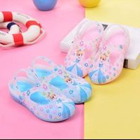 Fashion summer children's princess sandals cute cartoon girls non-slip soft sole jelly sandals outdoor casual sandals