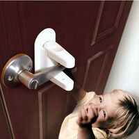 3M Adhesive Household Child Safety Lock Room Door Lever Baby Safety Plastic Child Safety Lock