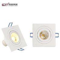 Cheapest Price Anti Glare Aluminum Spotlight Square Ceiling GU10 COB Recessed LED Downlight