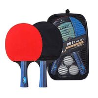 Boli Pair Custom Professional Table Tennis Rackets Set 3 Stars Table Tennis Rackets Straight Shot Table Tennis Rackets