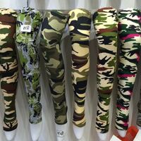 2019 Super Soft Peach Skin Polyester Spandex High Quality Oversized High Waist Camouflage Leggings Wholesale