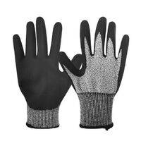 13G Hppe Shell Latex Sand Coated Gloves Safe Work Safety