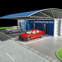 SCU hybrid solar energy systems + battery energy storage system + EV charging station solutions new energy charging station