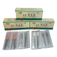 Stainless steel handle sterile disposable dry needle acupuncture needle 0.14 with tube acupuncture needle