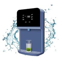 Temperature and water level adjustable hot and cold water dispenser reverse osmosis household drinking water filtration system