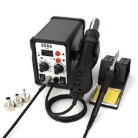 Best selling digital display hot air soldering station soldering iron 2 in 1 rework station air gun soldering station