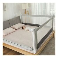 Soft Fabric Folding Baby Playpen Stylish Design Crib Playpen Railing Bed Rail Hook Board Compact Bed Guardrail