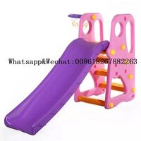 Safe and sturdy mini kindergarten toy set indoor plastic slide does not fade