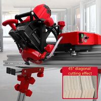 Portable 45 Degree Miter Vertical Cutting Machine With Guide Rail For Large Format Tile Marble 220V