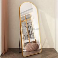 Full Length Rectangular Mirror Wall Mounted Bedroom Foyer Mirror Drilled