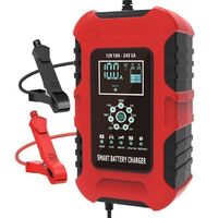 Safe Home 12V/24V Motorcycle Truck Vehicle Battery Charger