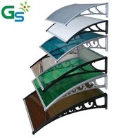 Plastic Bracket Metal Aluminum Canopy Outdoor Polycarbonate Door and Window Canopy Balcony Awning