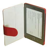 Amazon Kindle 4 Gray Leather Hard Shell Case with Stand Premium Leather Kindle 4 Case