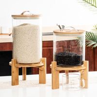 5L and 7L Manually Operated Glass Rice Dispensers