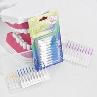 GMP CE BSCI Approved Soft Dental Picks Soft Rubber Tooth Scrapers Interdental Stick for Soft Brush
