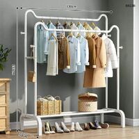 Balcony Household Clothes Drying Rack Cold Clothes Storage Single Rod Hanger