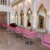 hair salon styling chair pink salon chair