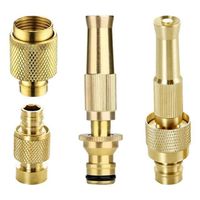 Custom all-copper high-pressure water gun connector household adjustable gun brass garden water pipe