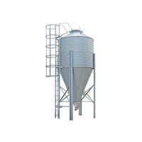 High quality stainless steel silo 100 ton small grain storage silo